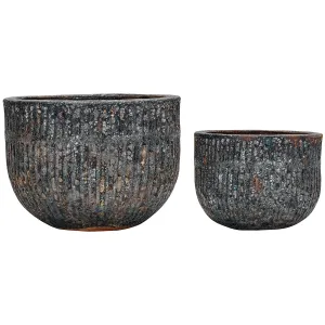 Suco Grey Planter (2/Set)