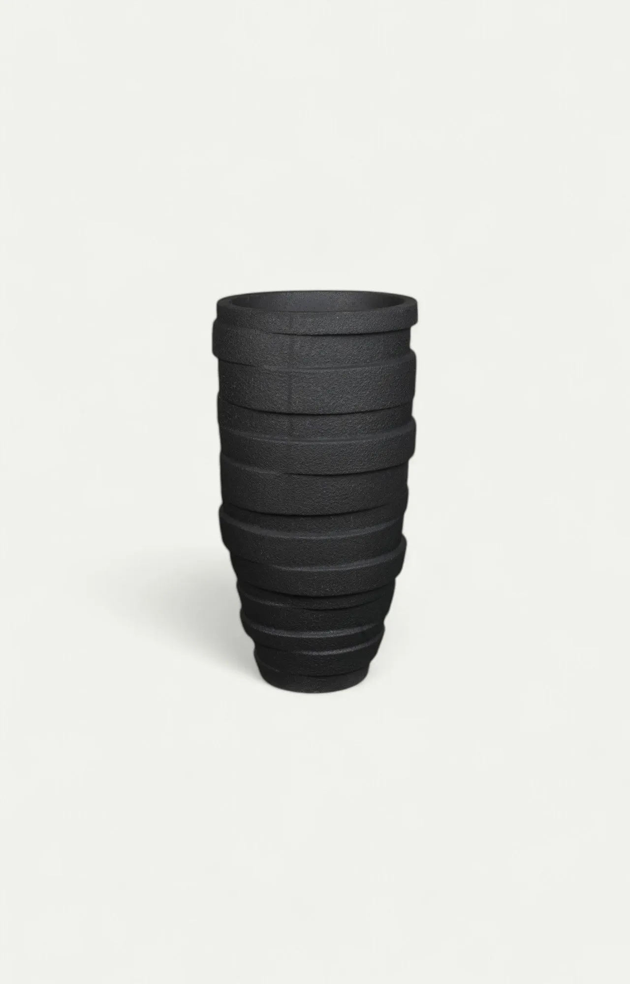 The Sleek Black Planter Set