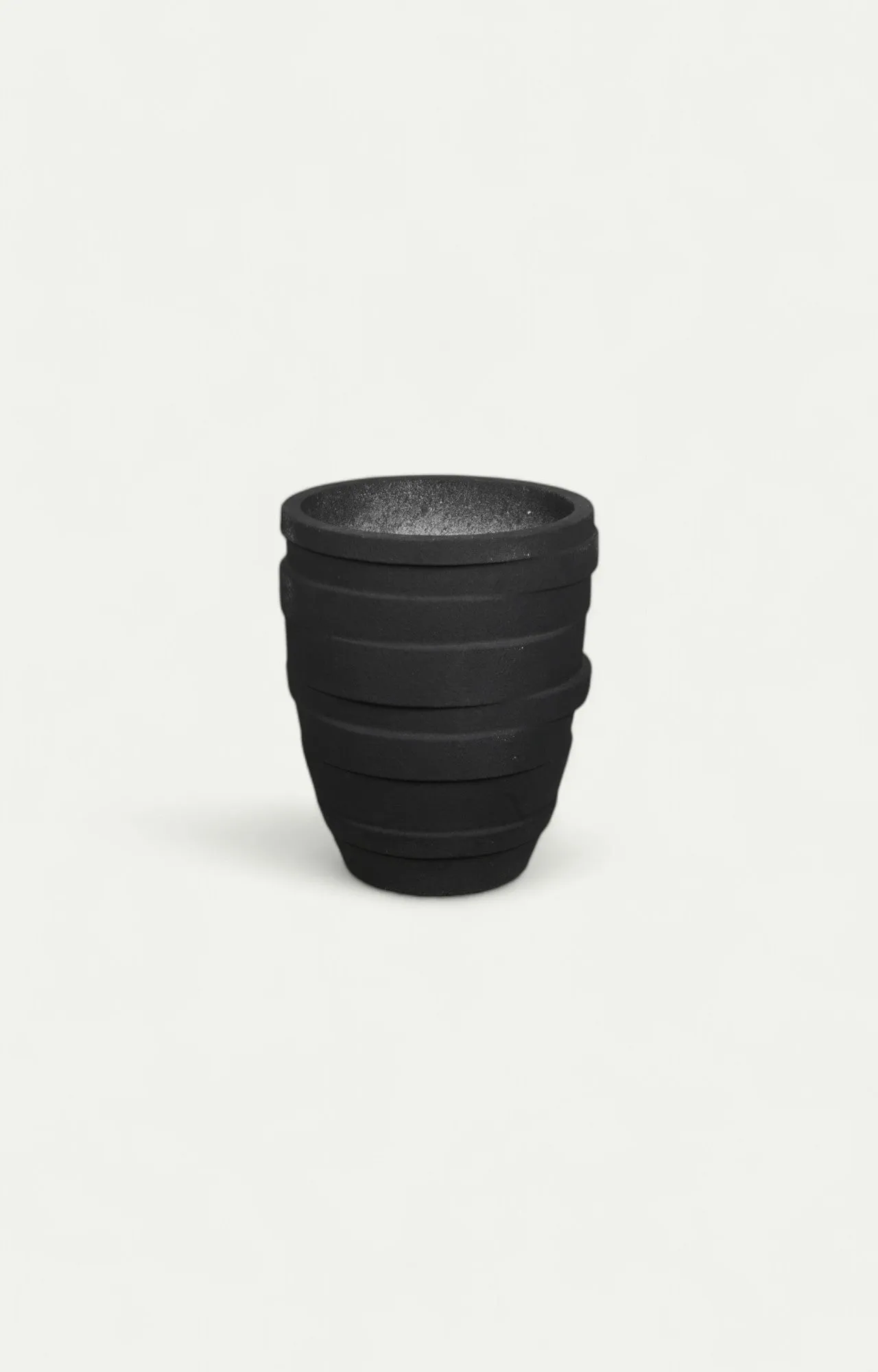 The Sleek Black Planter Set