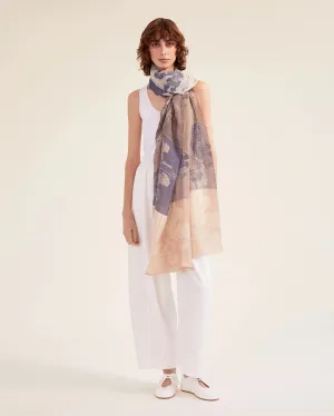Trait Scarf in Coffee and Haze