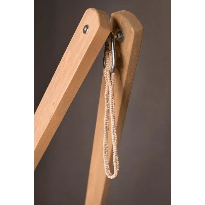 Vela Hammock Stand , Spruce Wood, for La Siesta Lounger Hammock Chairs - Caramel