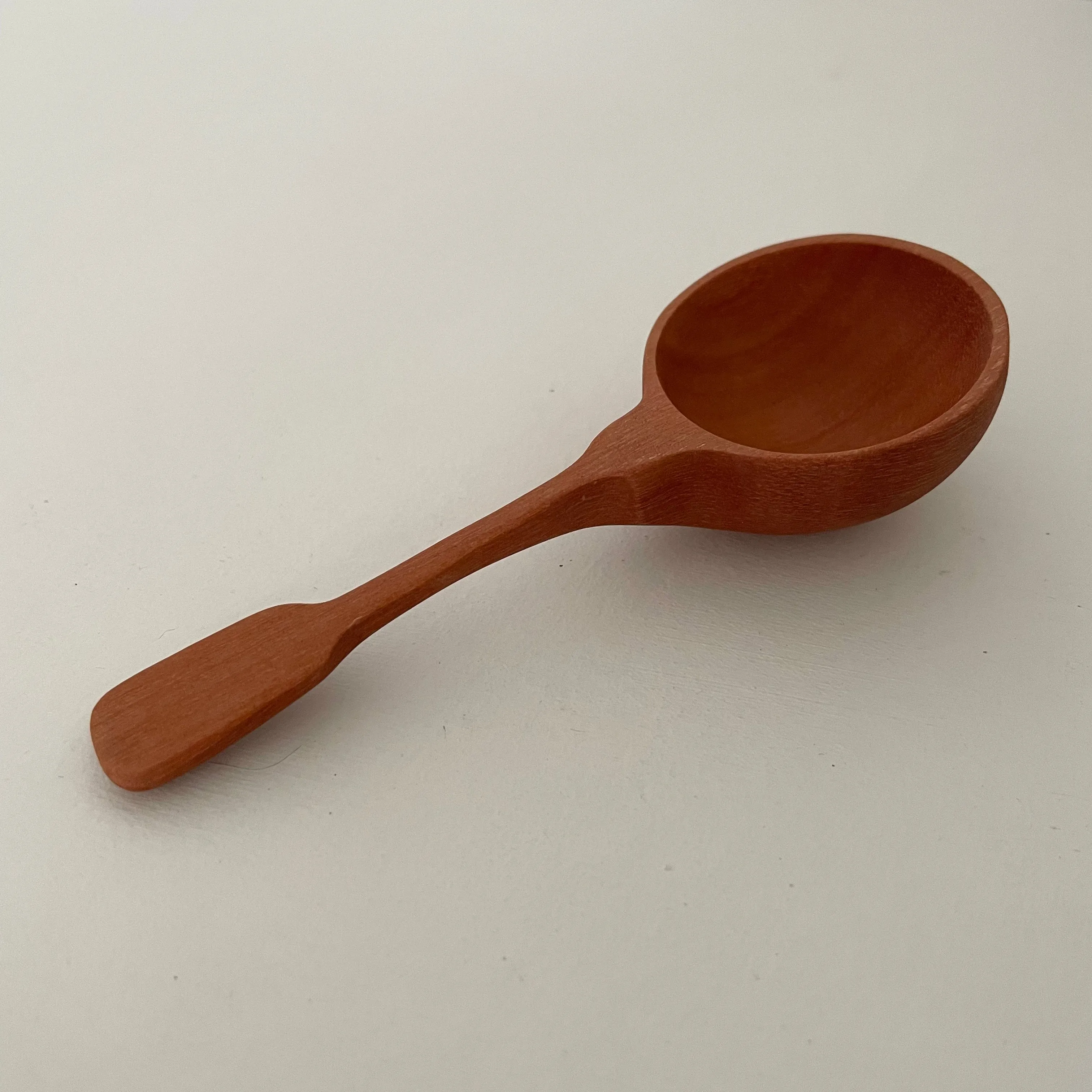 vintage shaped sao wood coffee or tea scoop
