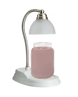 White Nickel Aurora Candle Warmer