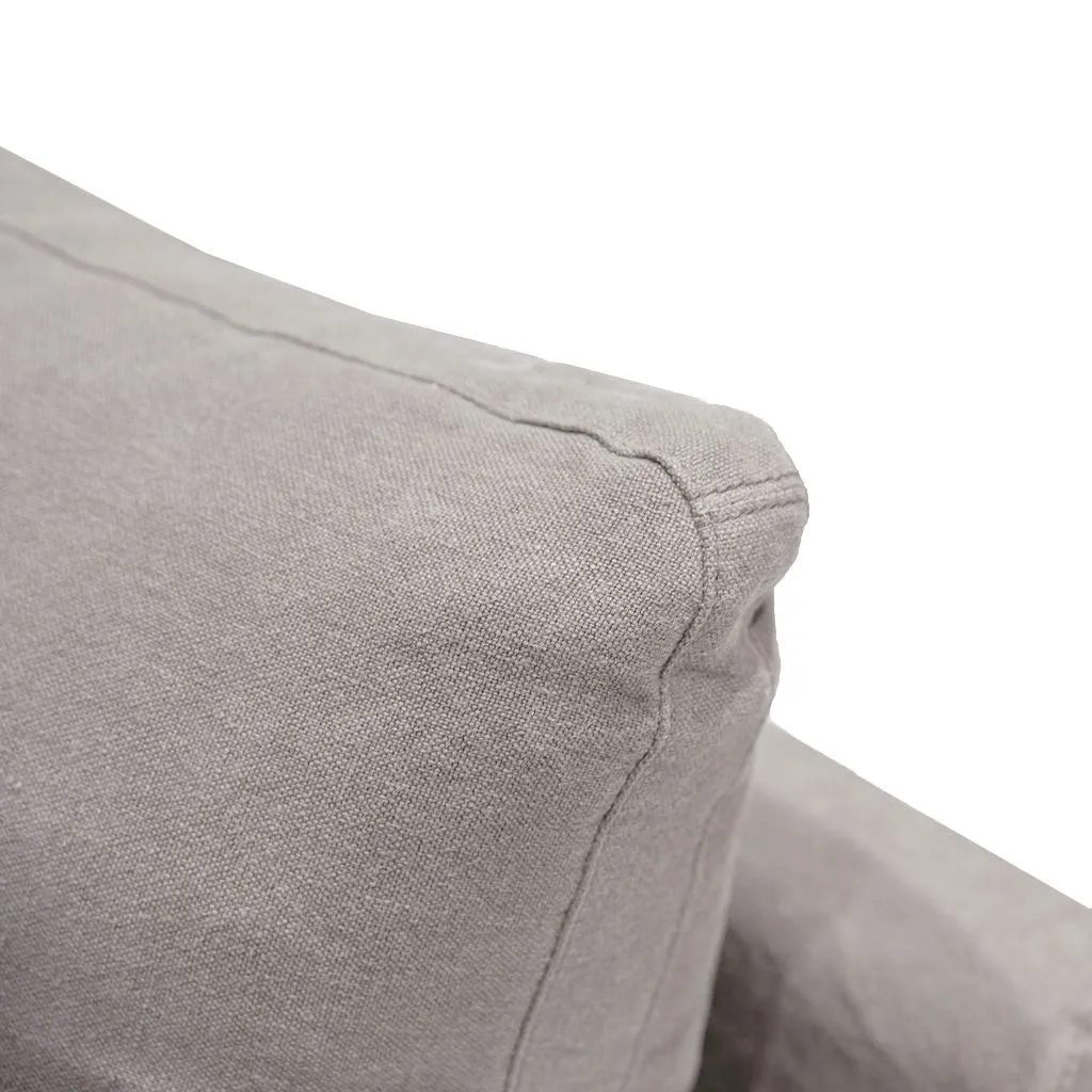 Willow Cement Slipcover Sofa Comfortably Luxurious Modern Sofa / Lounge / Daybed